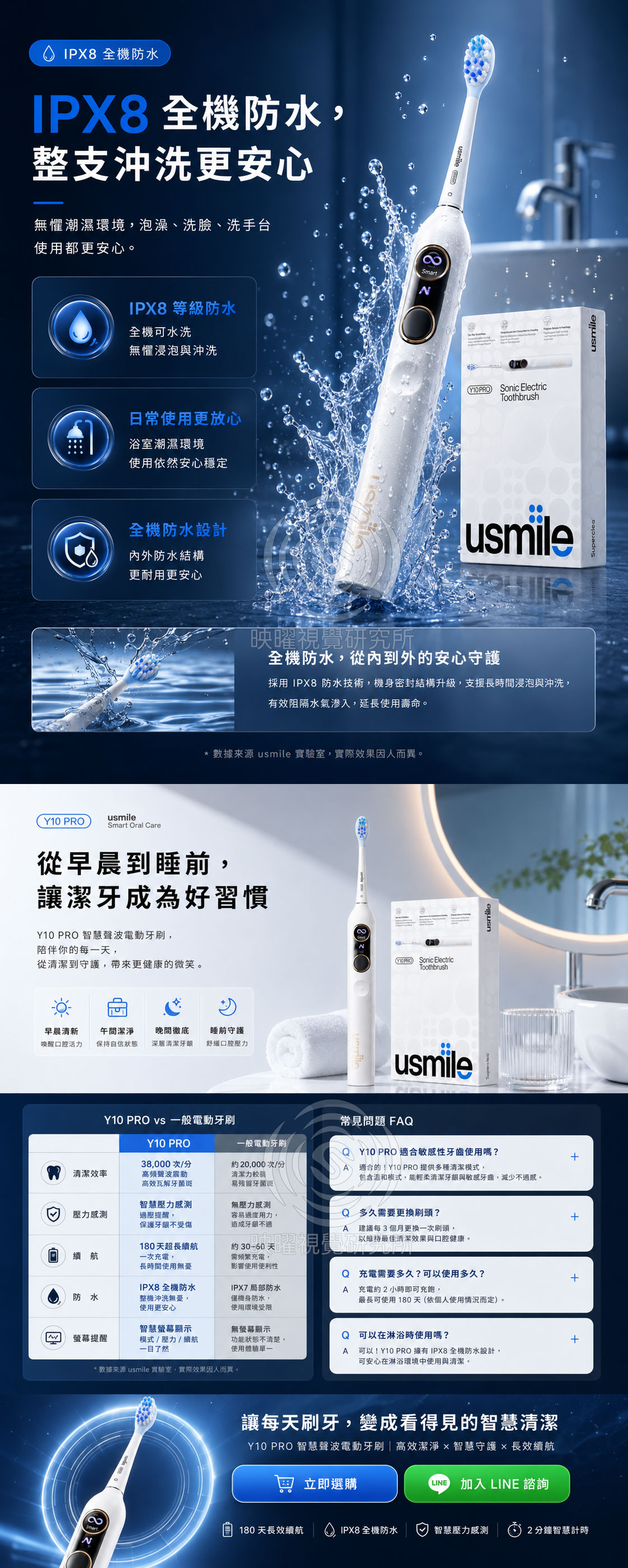 Y10 智能聲波電動牙刷商品詳情頁設計 4